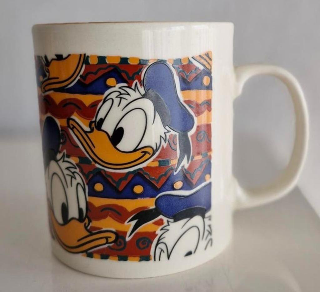 Beker Kiln Craft Donald Duck, Ophalen of Verzenden, Zo goed als nieuw, Overige stijlen, Kop(pen) en/of Schotel(s)