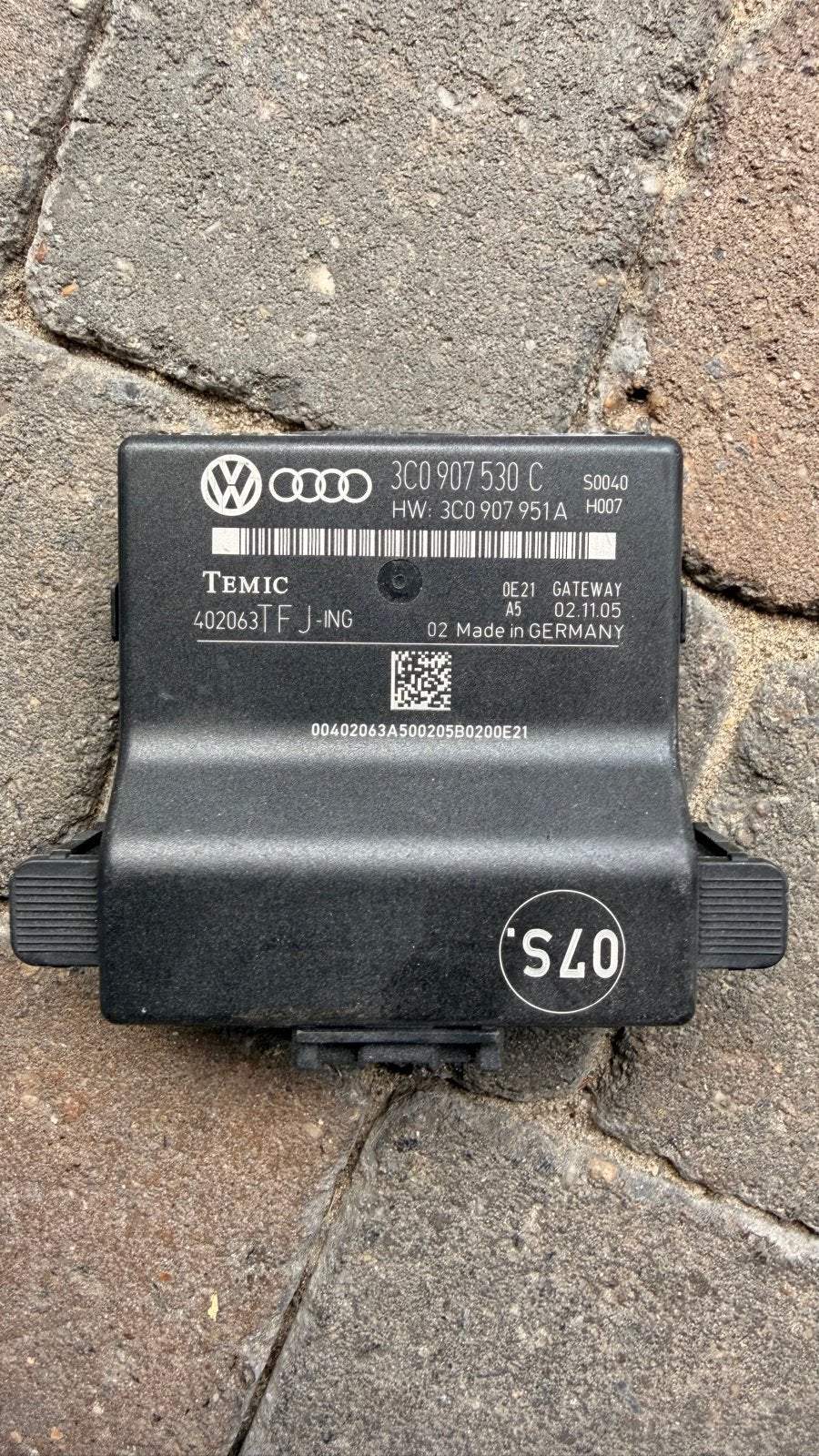 VW Audi Stuurapparaat Gateway 3C0 907 530 C TEMIC, Ophalen, Gebruikt