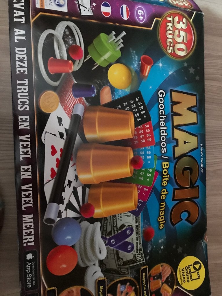 Goocheldoos, Verzenden, Zo goed als nieuw