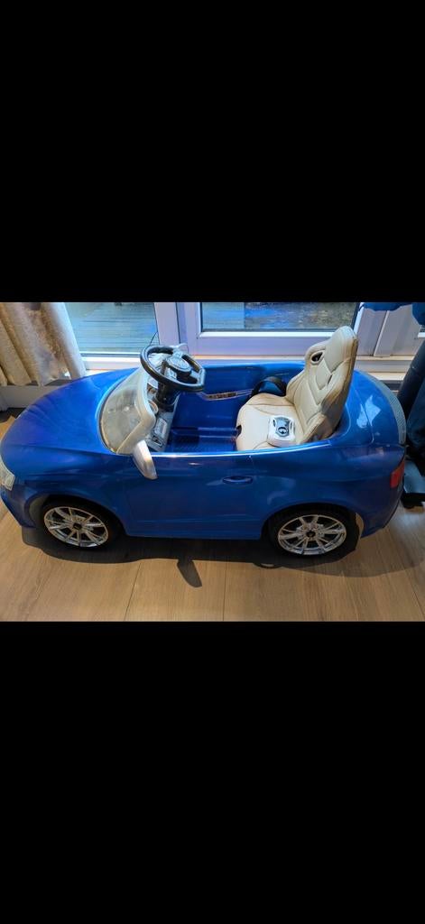 Blauwe Audi RS5 kinder elektrische auto, Ophalen, Gebruikt