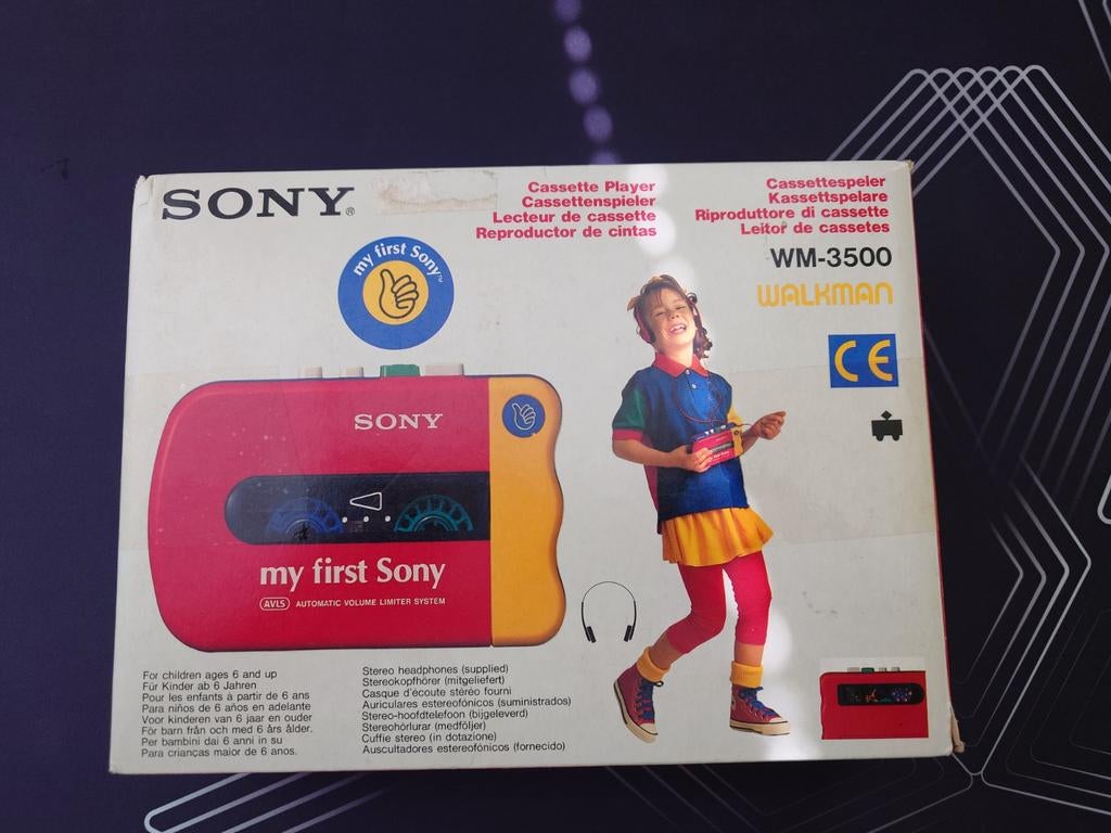 Sony WM-3500 'My First Sony' Walkman - Compleet in doos, Ophalen of Verzenden, Walkman
