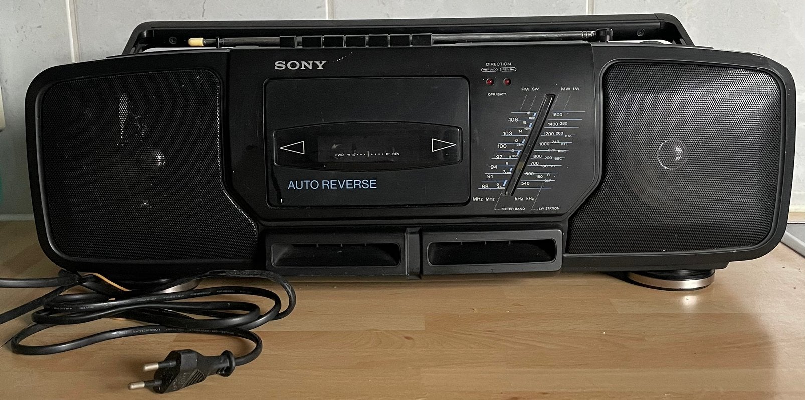 SONY  Cassette-recorder met radio, Ophalen of Verzenden, Zo goed als nieuw