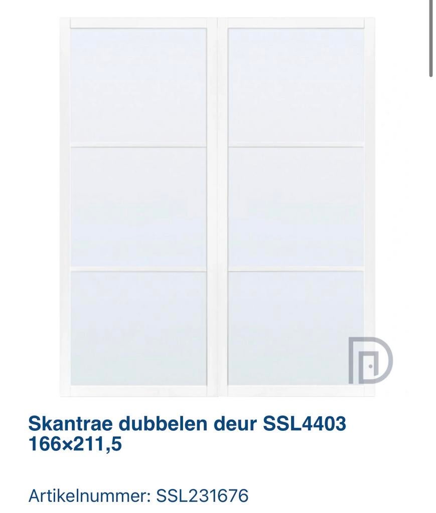 Stijlvolle Dubbele Deuren - Diverse Ontwerpen, Ophalen, 120 cm of meer, Binnendeur, Nieuw