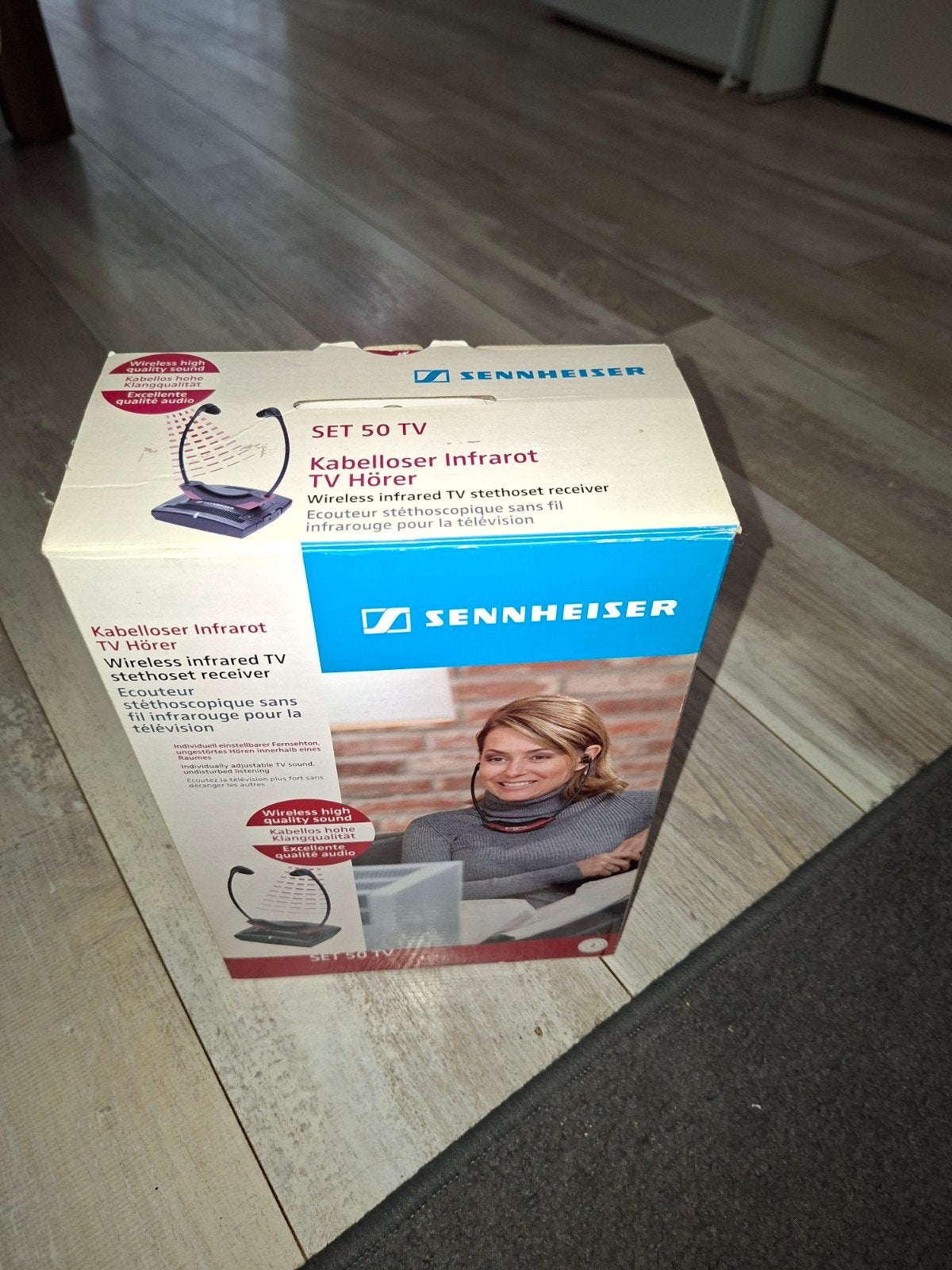 Sennheiser SET 50 TV Draadloze Infrarood TV Hoofdtelefoon, Gebruikt, Sennheiser, Ophalen of Verzenden, Over-ear