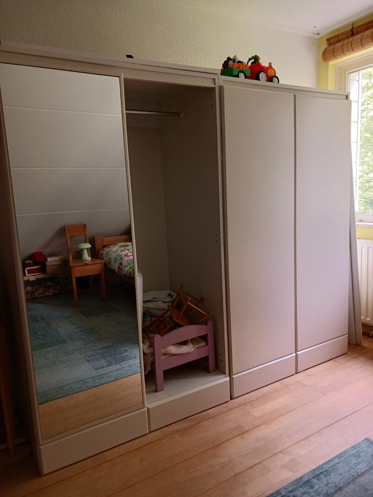 1 hangkast, Huis en Inrichting, Kasten | Kledingkasten, Ophalen, Gebruikt, 50 tot 100 cm, 150 tot 200 cm