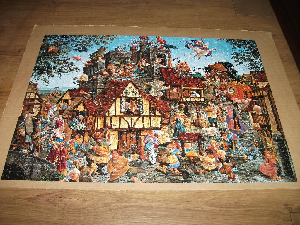 Puzzel The Art of James Christensen Rhymes & Reason, Ophalen of Verzenden, 500 t/m 1500 stukjes, Gebruikt, Legpuzzel