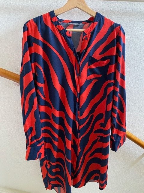 Geisha jurk rood met blauw zomer maat 40, Maat 38/40 (M), Geisha, Ophalen of Verzenden, Gedragen