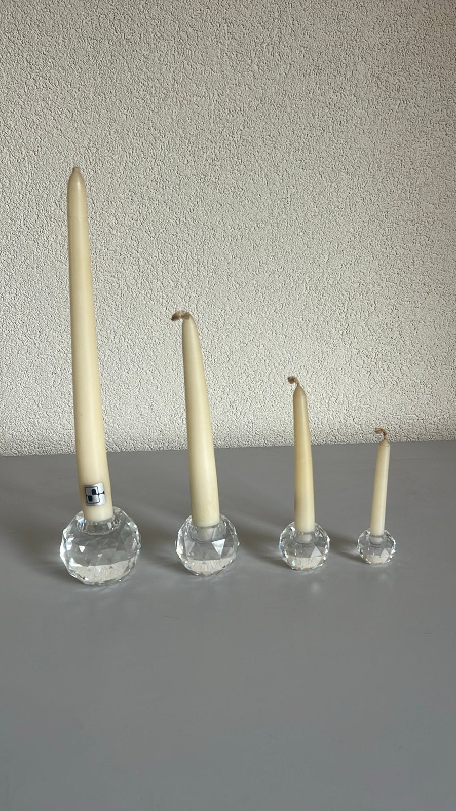 Swarovski kandelaars - set van 4, Ophalen, Gebruikt, Huisaccessoire