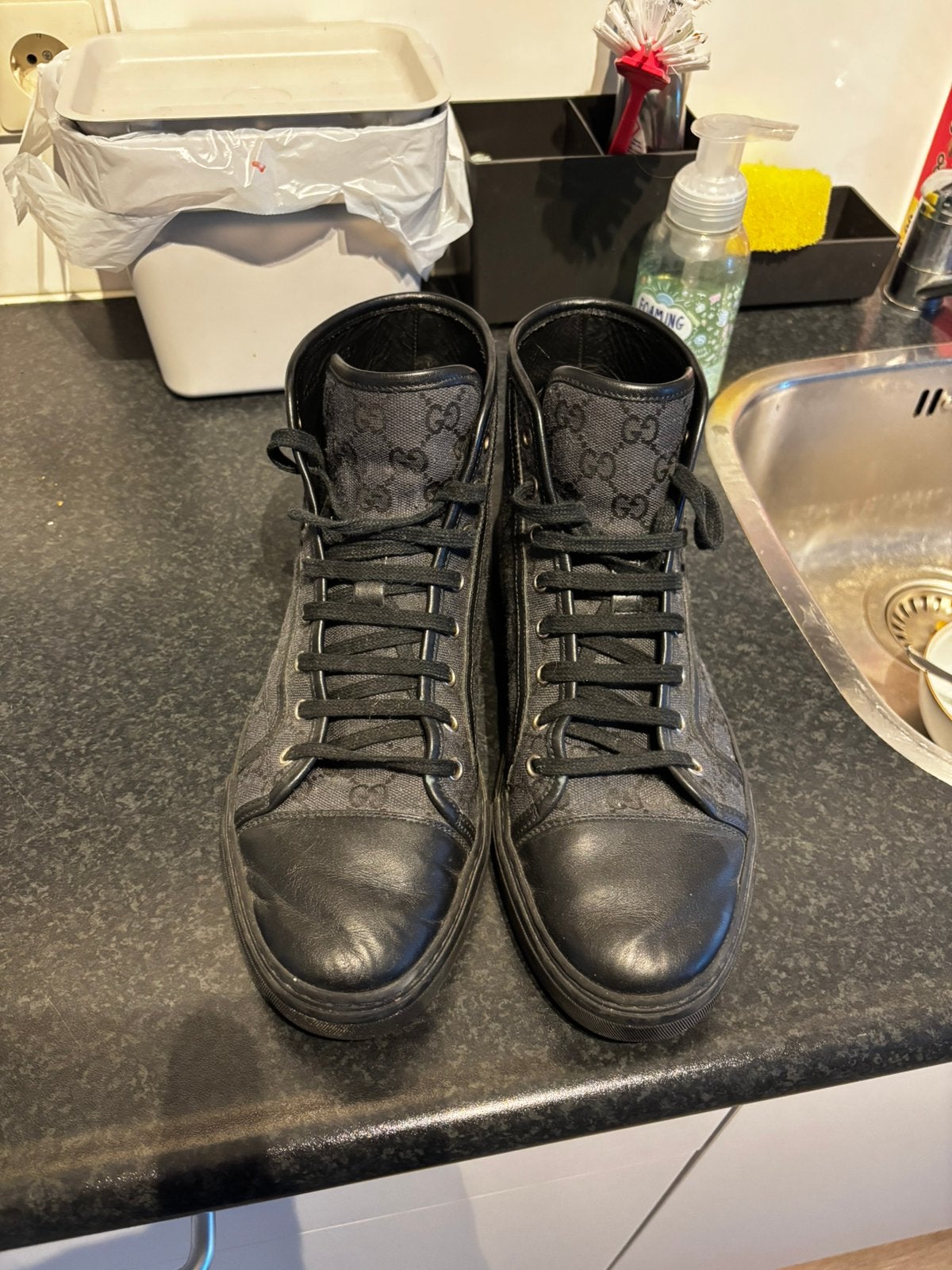 Gucci shoenen maat 44, Kleding | Heren, Schoenen, Ophalen of Verzenden, Zo goed als nieuw, Zwart