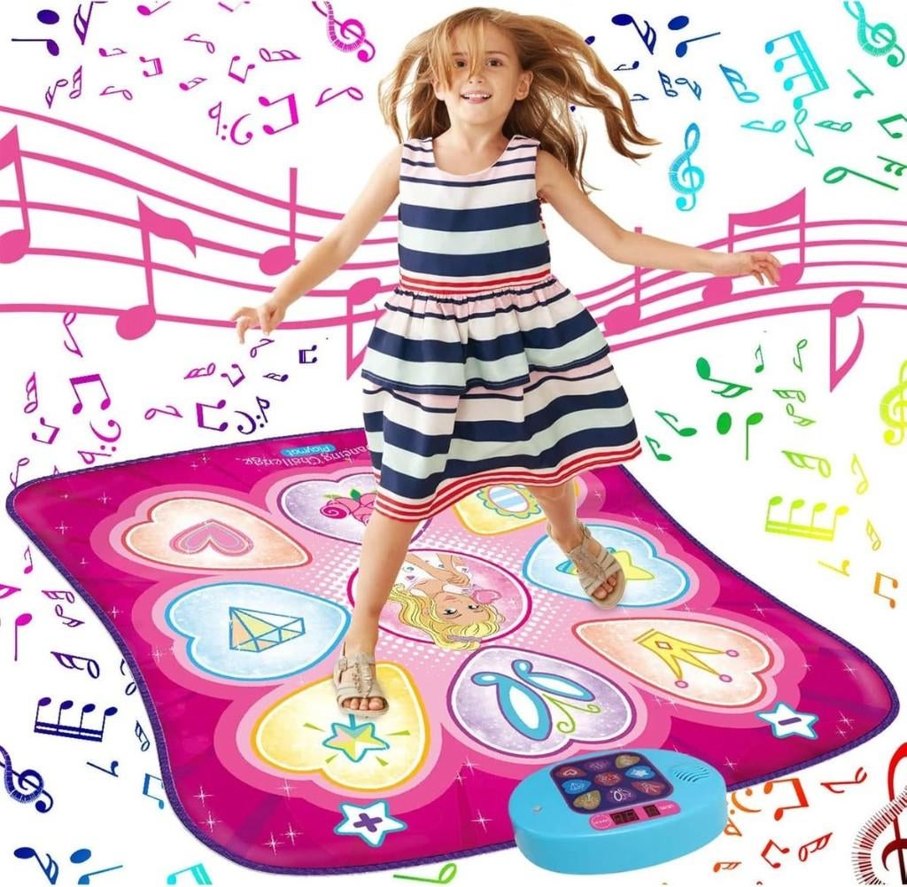 Dansmat voor Meisjes Muzikale Speelmat met LED-Verlichting, Ophalen of Verzenden, Nieuw, Knutselen, Met licht
