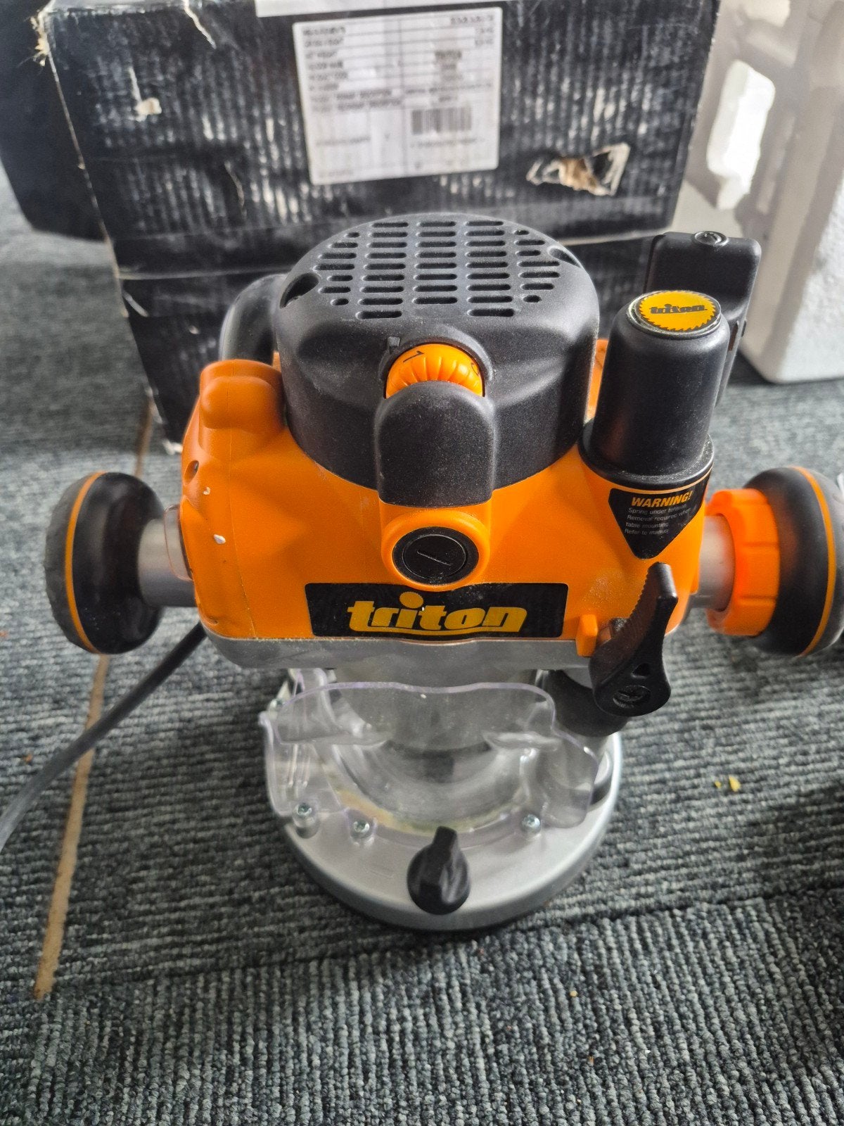 Triton MOF001 Bovenfreesmachine 1400W - Zo goed als nieuw, Triton, Ophalen of Verzenden, Zo goed als nieuw, Bovenfrees