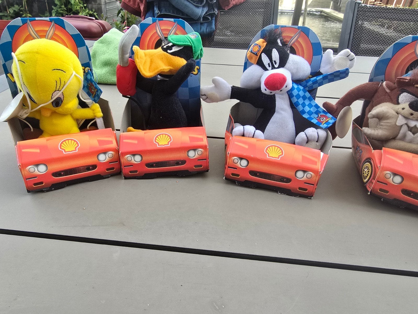 Vintage Looney Tunes Shell Knuffels in auto's, Gebruikt, Overige merken, Overige karakters, Overige typen