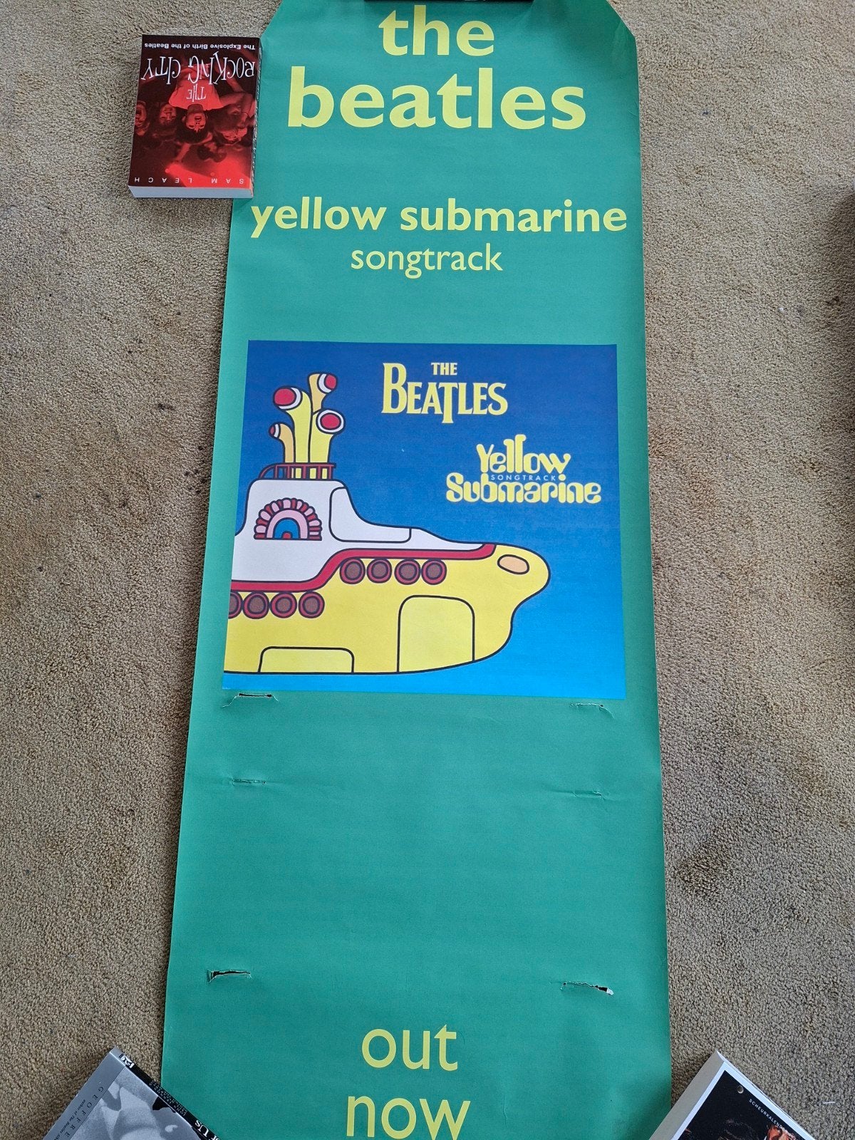 The Beatles Yellow Submarine Promo Poster 140x52cm, Deurposter of groter, Ophalen of Verzenden, Muziek, Rechthoekig Staand