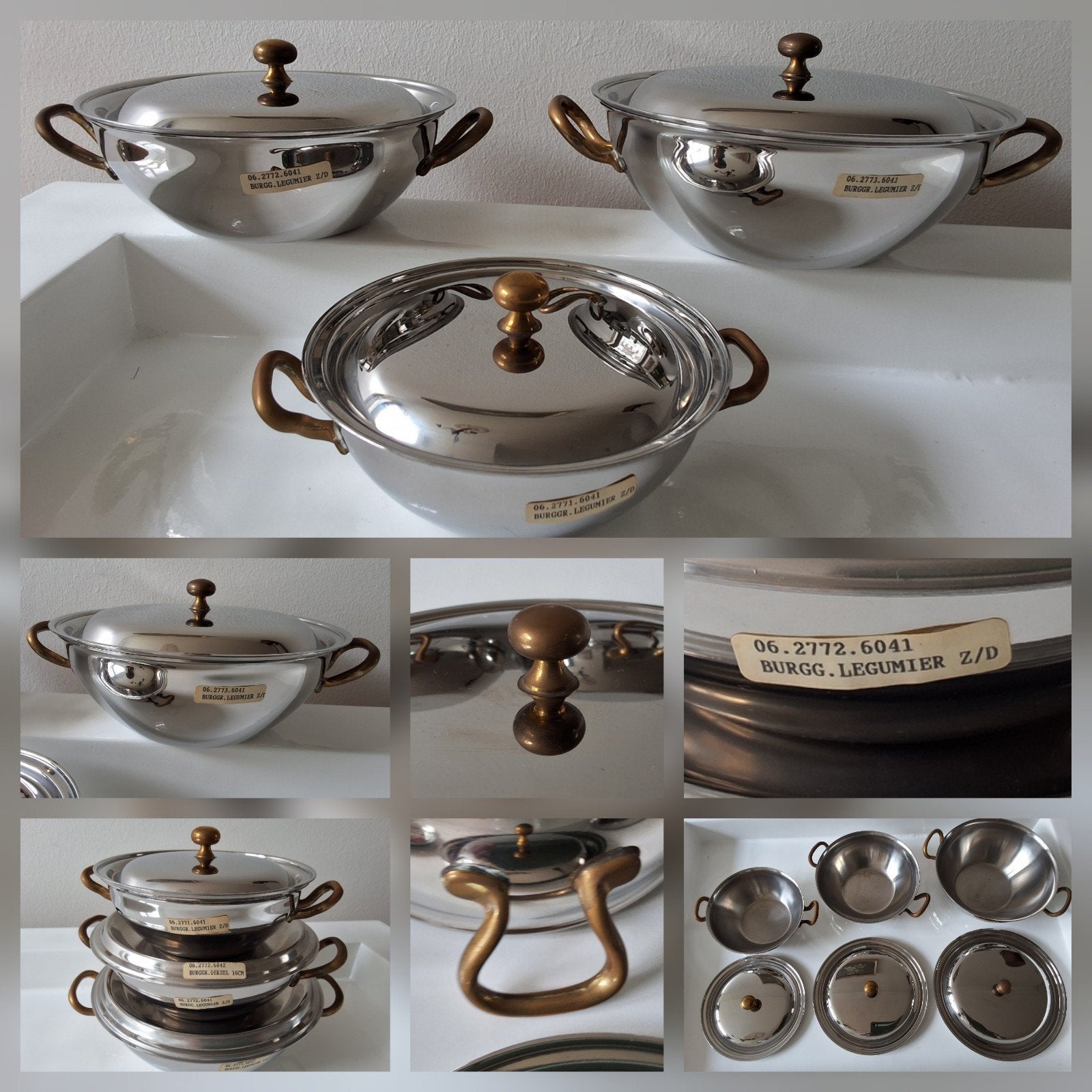 Prachtige set warmhoudschalen, chafing dishes!, Ophalen