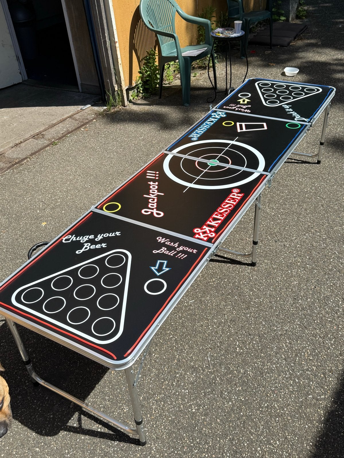 Opvouwbare Kesser Beerpong Tafel met Led, Ophalen, Nieuw