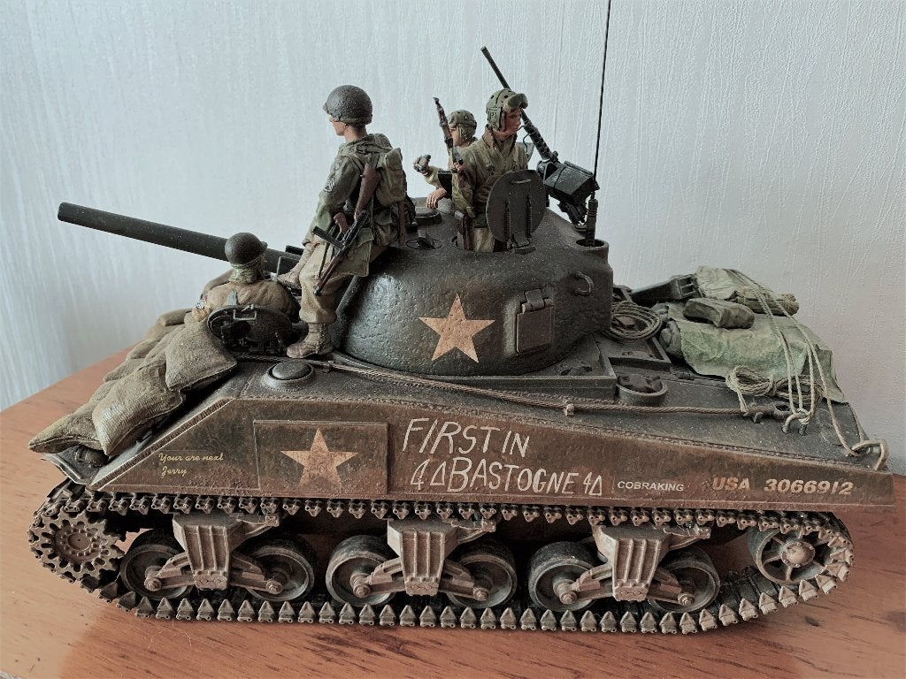 Forces of Valor 1:16 Sherman tank D Day, Tank, Groter dan 1:32, Nieuw, Ophalen