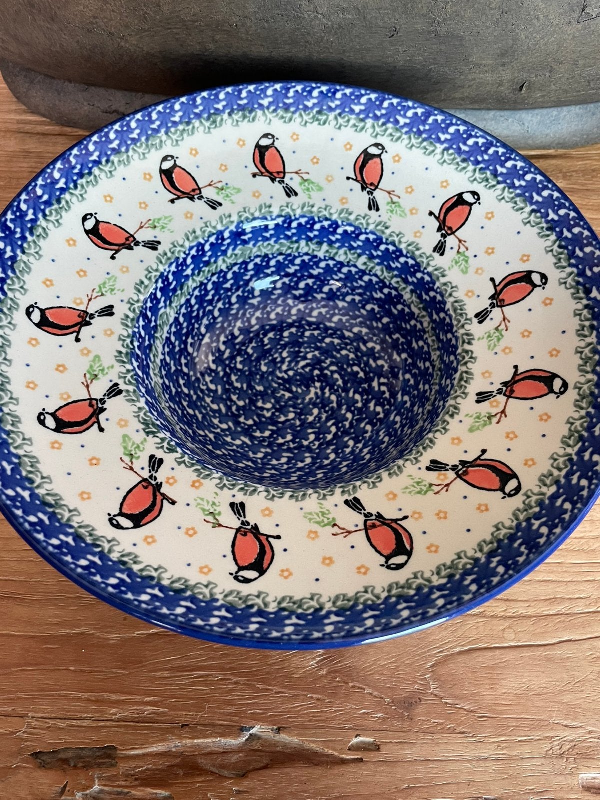 Bunzlau servies, 3 spaghettiborden, 1 waterscoop, Ophalen of Verzenden, Keramiek, Overige stijlen, Bord(en)