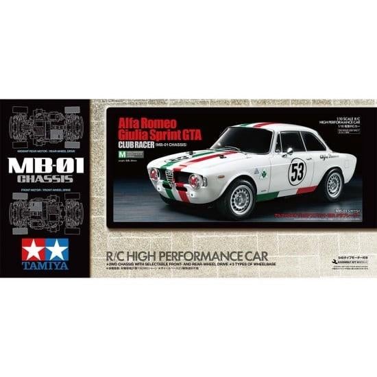 Tamiya Alfa Romeo Giulia Sprint GTA  MB-01, Elektro, Nieuw, Ophalen of Verzenden, Schaal 1:10