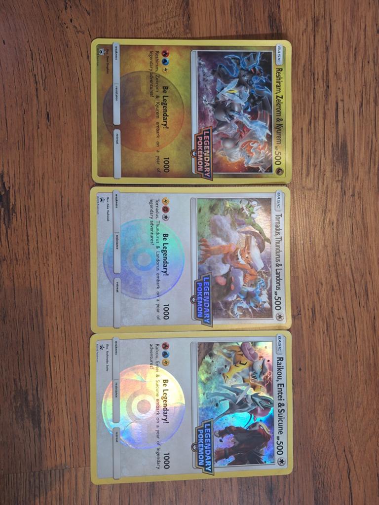 Pokémon Legendary Collection Kaarten (3 stuks), Ophalen of Verzenden, Zo goed als nieuw, Meerdere kaarten, Foil