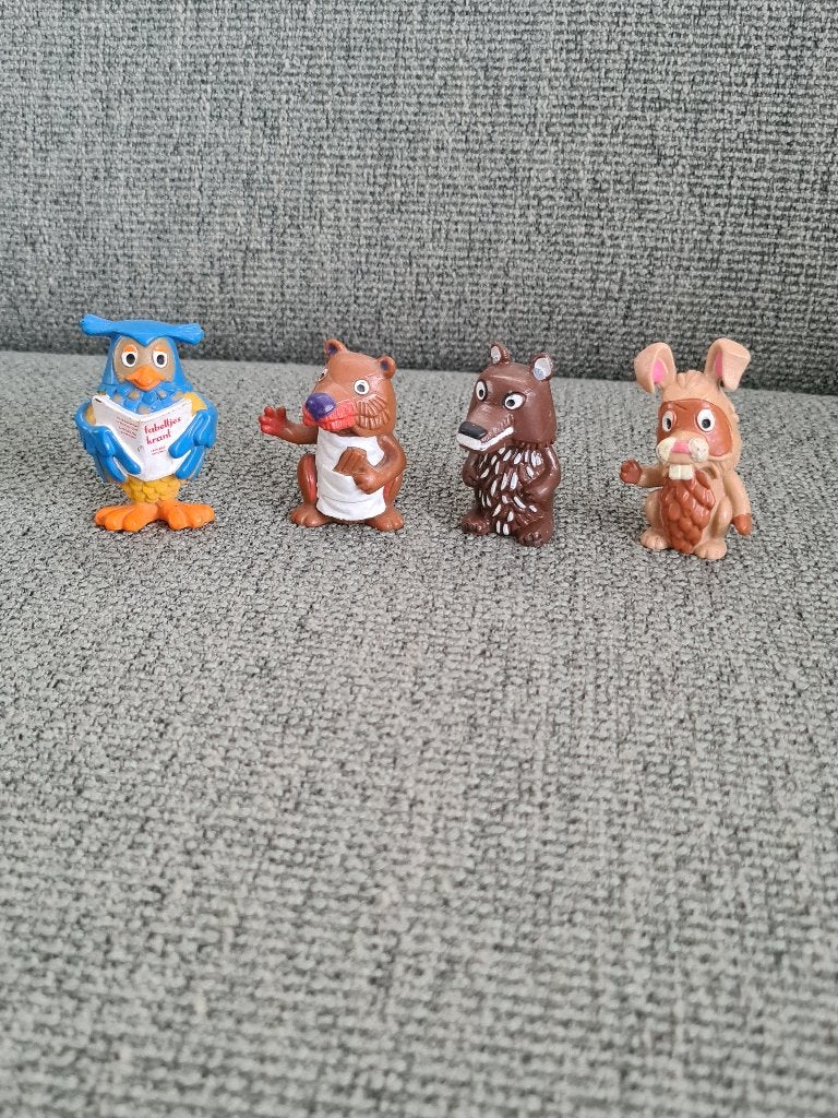 De fabeltjeskrant vintage bully bullyland jaren 80 poppetjes, Gebruikt, Bullyland, Ophalen of Verzenden, Nvt