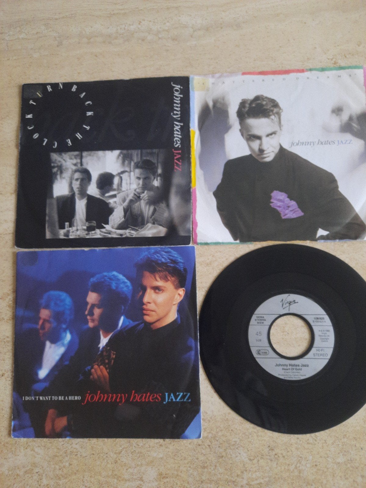 4x vinyl singels van Johnny Hates Jazz, Ophalen of Verzenden, Zo goed als nieuw, Overige formaten