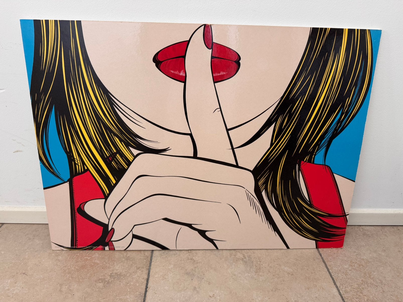 Vintage pop-art Ikea SSSHHH kunstwerk, Ophalen