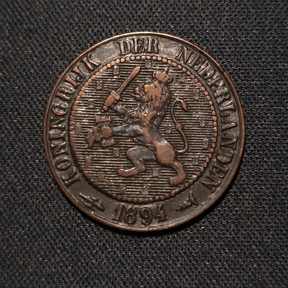 2 1/2 cent 1894, Verzenden, Koningin Wilhelmina, Losse munt