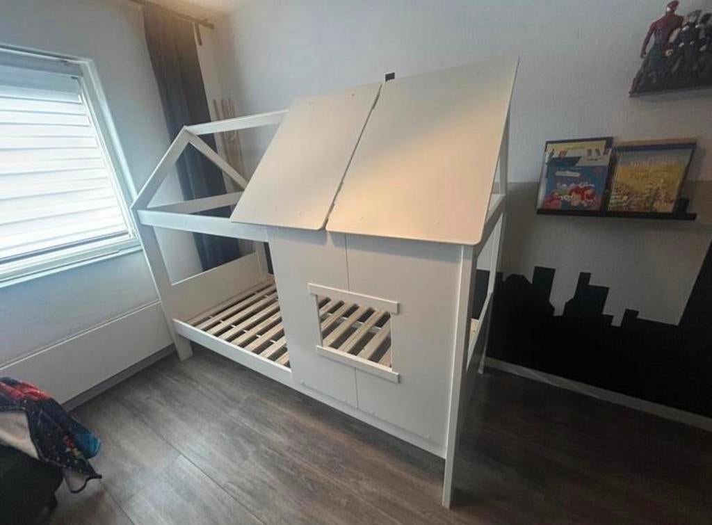 Finn kinderbed (Nous) Wehkamp 90x200 met lattenbodem, Kinderen en Baby's, Kinderkamer | Bedden, Ophalen, 85 tot 100 cm, Gebruikt
