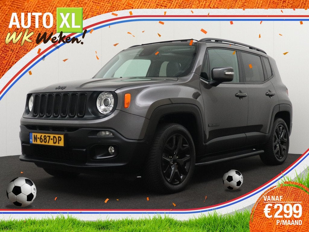 Jeep Renegade 1.4T 170 PK Aut. Limited AWD Pano-dak Beats-Au, Auto's, Jeep, Automaat, Gebruikt, 4 cilinders, Vierwielaandrijving