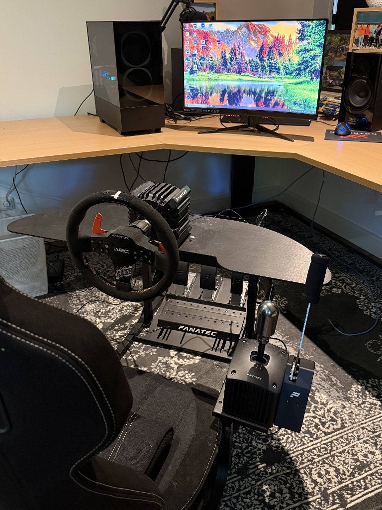 Fanatec simrace set - stuur, shifter, handrem + seat, Computers en Software, Joysticks, Ophalen, Zo goed als nieuw, Fanatec