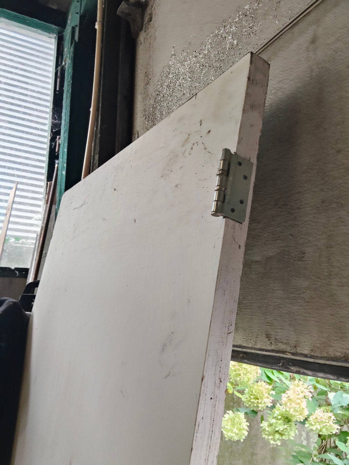 zware hardhouten met kozijn, Doe-het-zelf en Verbouw, Platen en Panelen, Ophalen of Verzenden, Hout