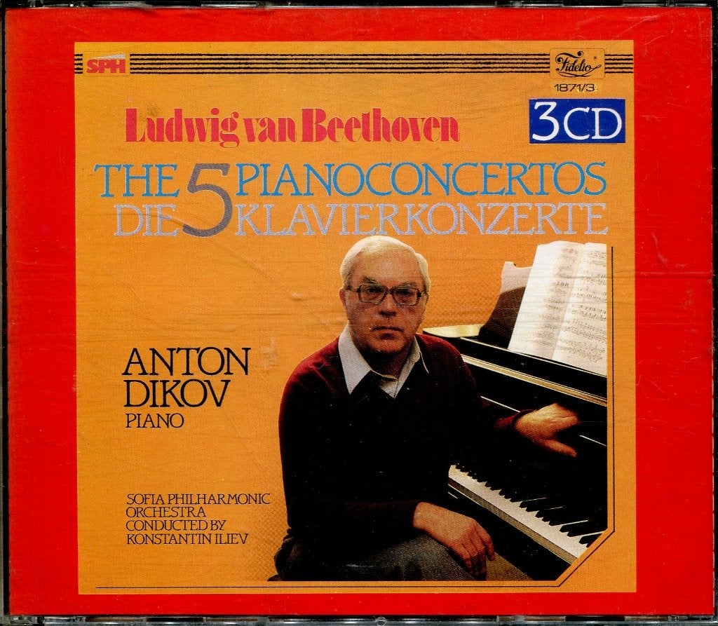 Ludwig van Beethoven The 5 Pianoconcertos /Anton Dikov 3cd, Overige typen, Ophalen of Verzenden, Zo goed als nieuw, Classicisme