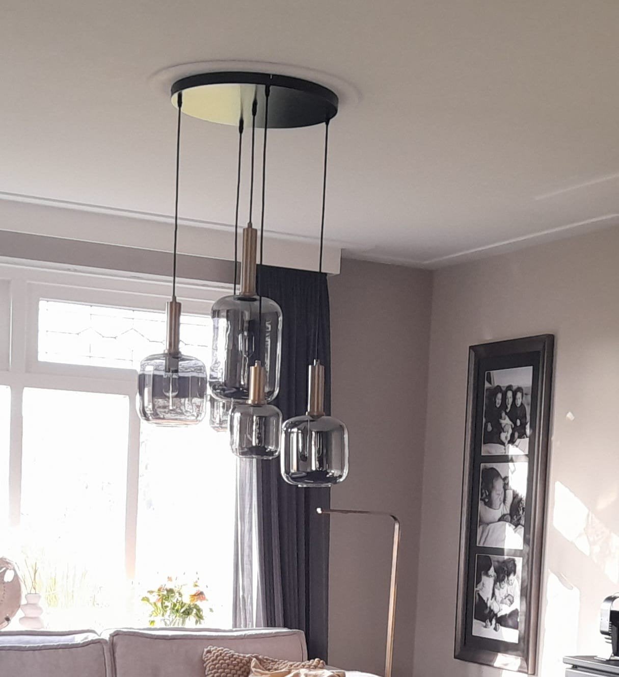 light&living hanglamp LEKAR, Huis en Inrichting, Ophalen of Verzenden, Zo goed als nieuw, Metaal, E27 (groot)