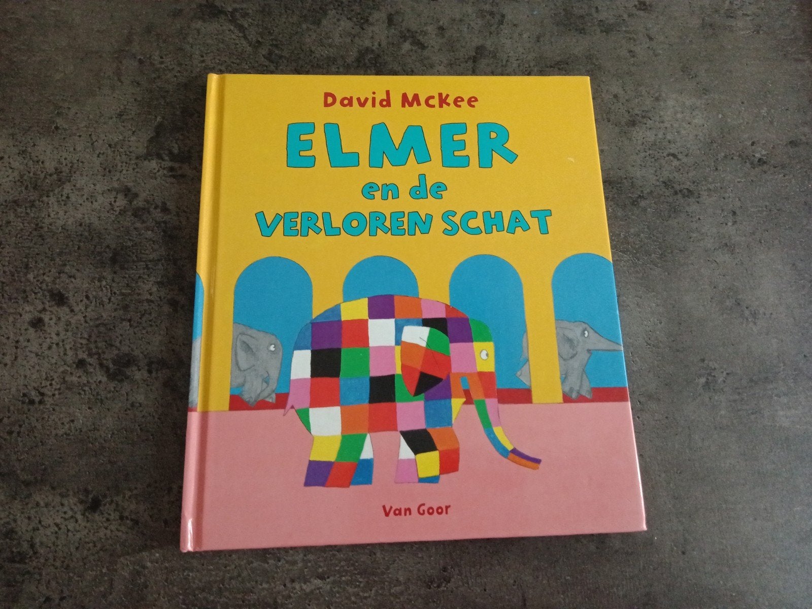 Elmer en de verloren schat.   David McKee, Boeken, Ophalen of Verzenden, Zo goed als nieuw, Overige onderwerpen