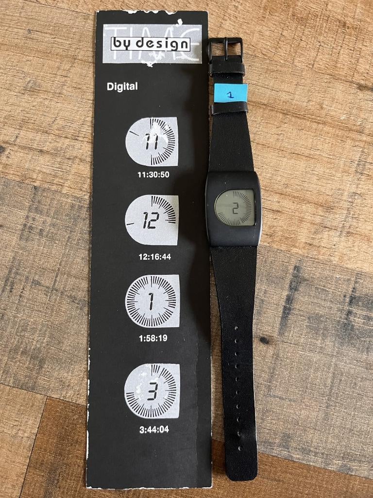 Design Horloges, Overige merken, Leer, Staal, Verzenden