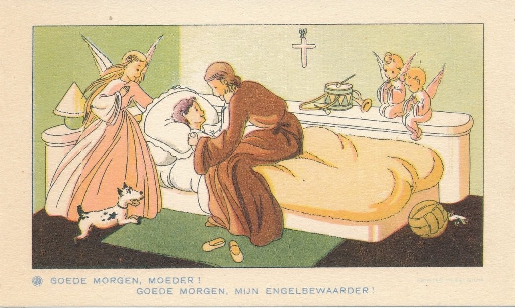 12 mooie Devotieprentjes- Het leven van een brave jongen, Verzamelen, Ophalen of Verzenden, Zo goed als nieuw, Kaart of Prent