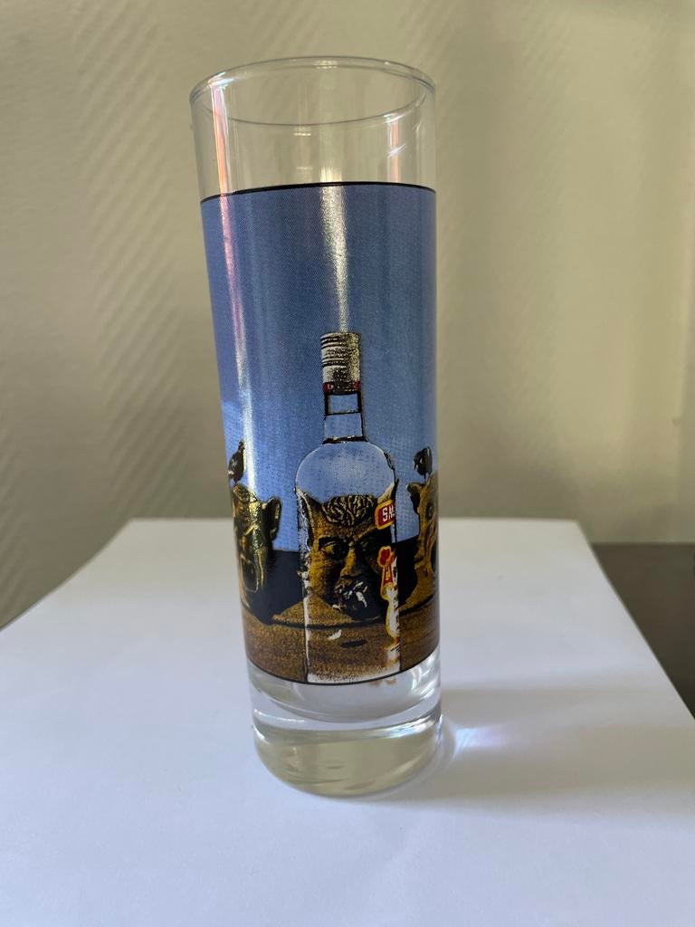 Smirnoff Glas met Opdruk, Ophalen of Verzenden, Gebruikt, Frisdrankglas