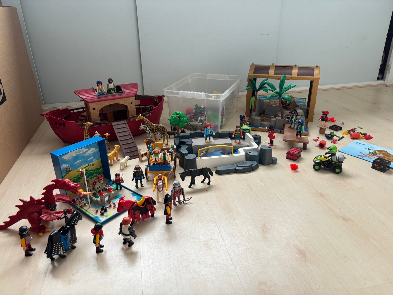 Playmobil collectie met diverse sets, Ophalen, Gebruikt, Losse onderdelen