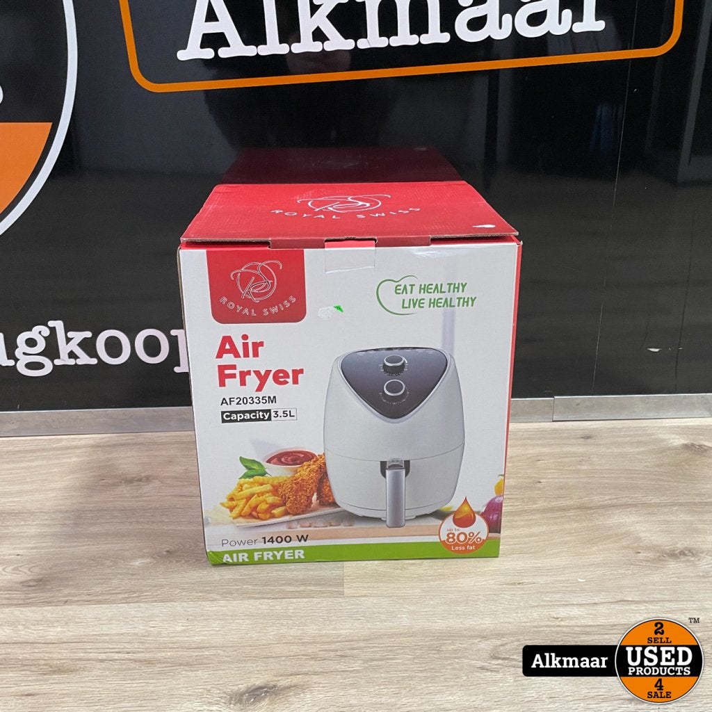 Royal Swiss 3.5L Air Fryer Wit | NIEUW in doos, Royal van Kempen, Gebruikt, Support@royalvankempen.com, Industrieweg 1
2761 JN Zevenhuizen
Netherlands