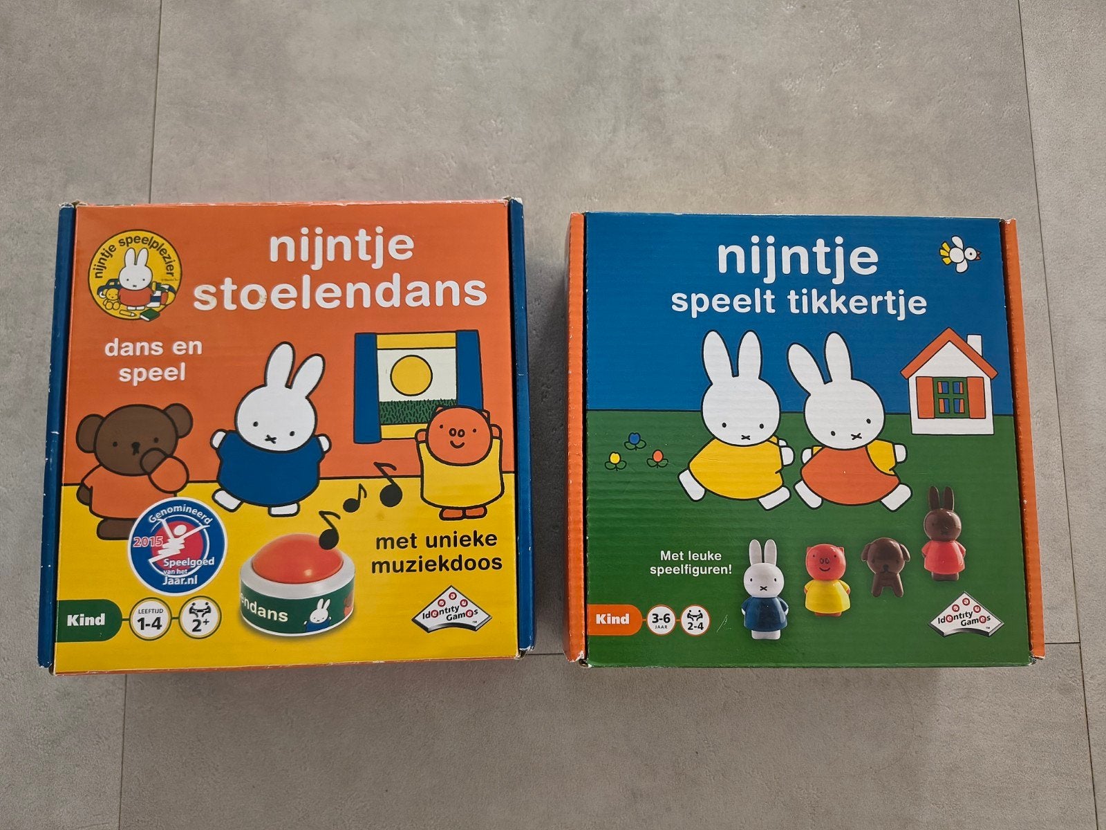 2x Nijntje spel: Stoelendans en Tikkertje, Ophalen of Verzenden, Gebruikt