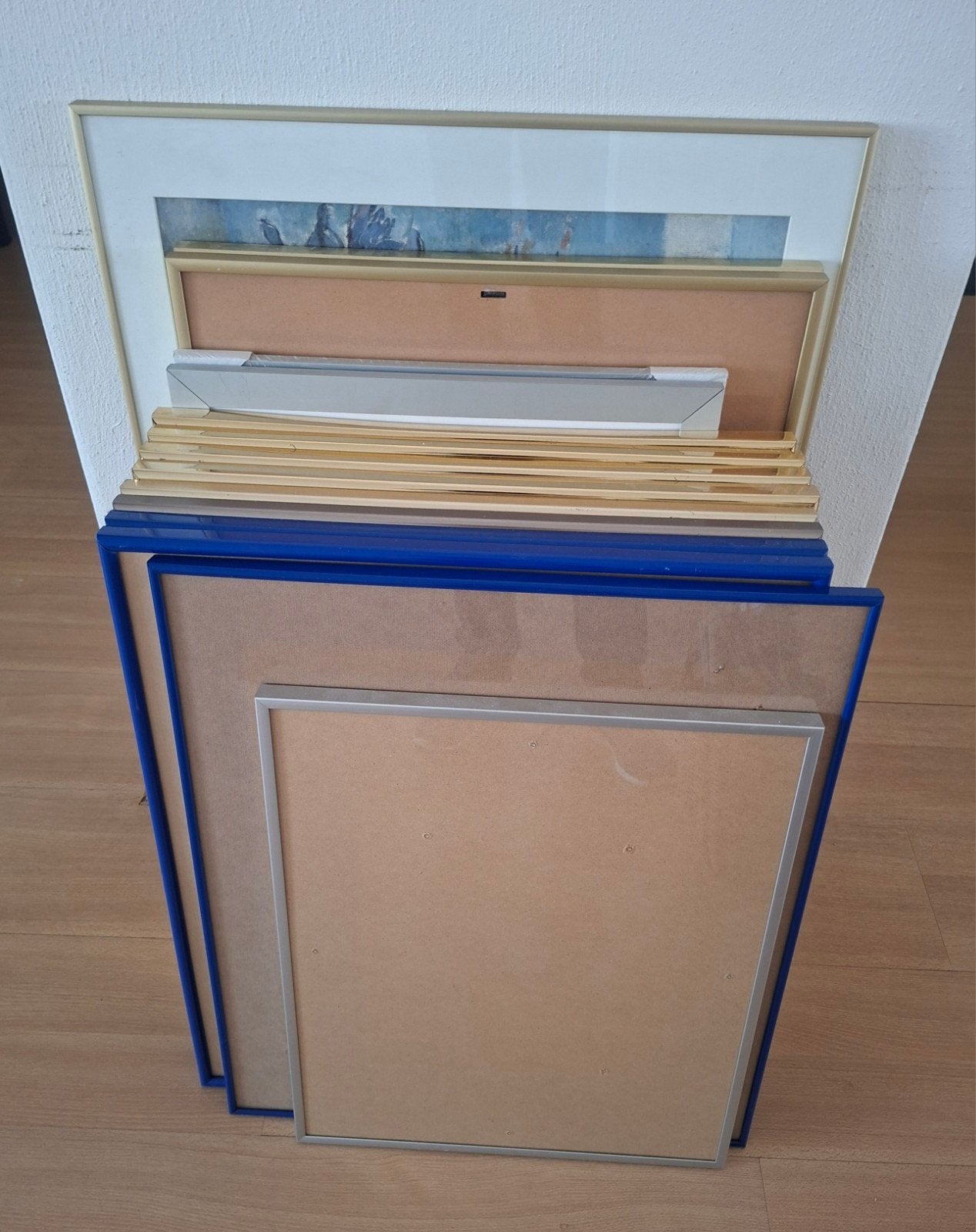 Diverse fotolijsten en schilderijlijsten, Ophalen, Fotolijst, Meerkleurig, Met glas