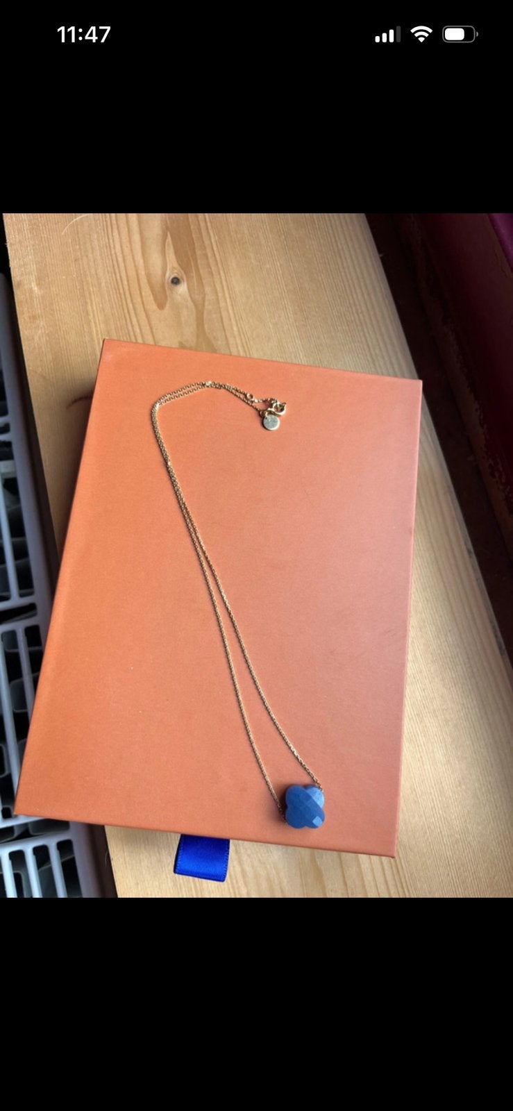 Morganne bello klaverketting 18K 750 goud, Verzenden, Zo goed als nieuw, Met edelsteen, Goud