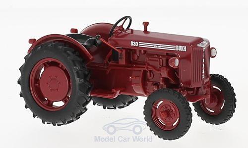 Schaalmodel Bukh rood, Hobby en Vrije tijd, Modelauto's | Overige schalen, Nieuw, Tractor of Landbouw, Ophalen of Verzenden