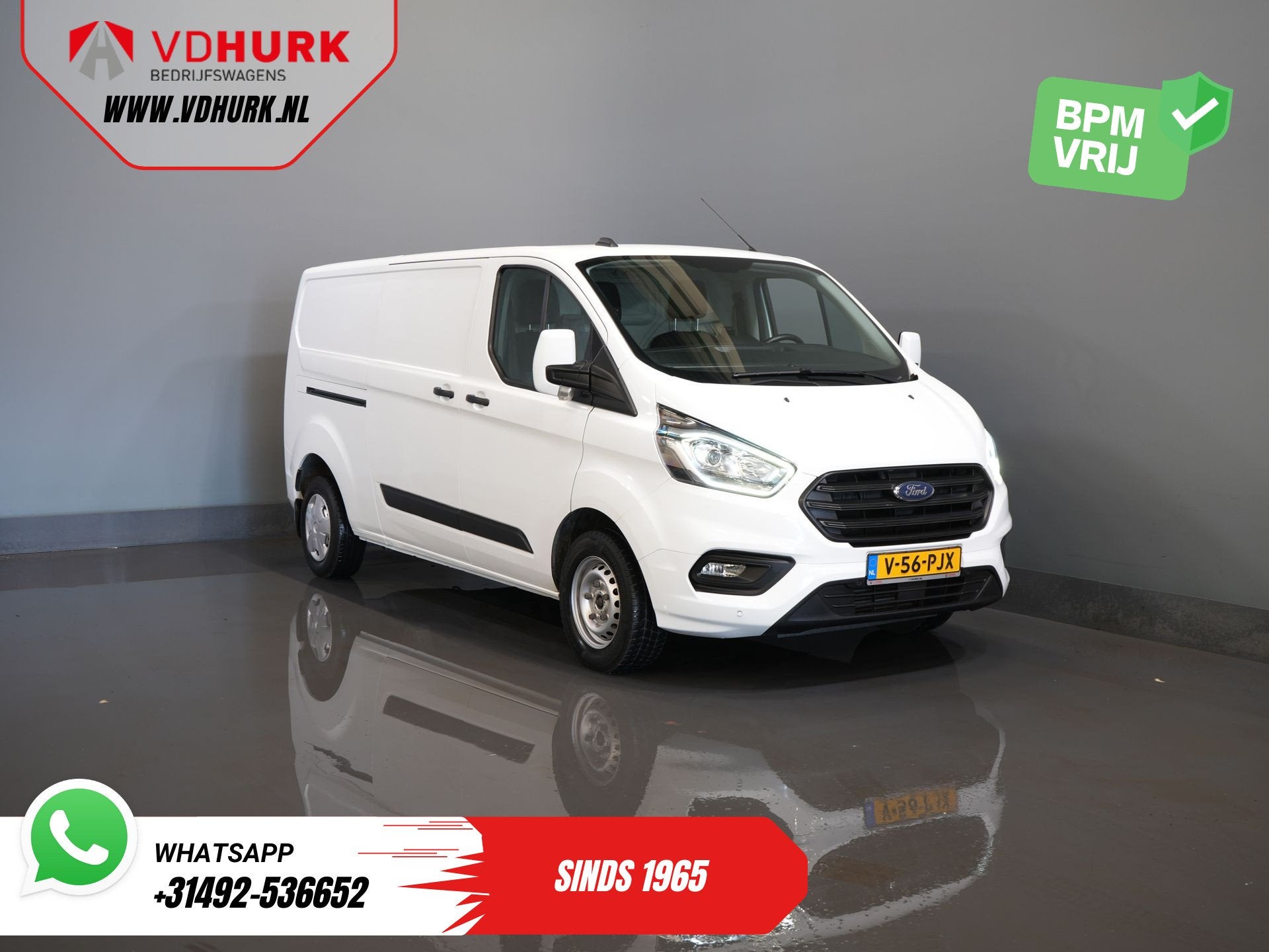 Ford Transit Custom 2.0 TDCI L2 130 pk Trend 2.8t Trekverm/, Voorwielaandrijving, Stof, USB, 4 cilinders