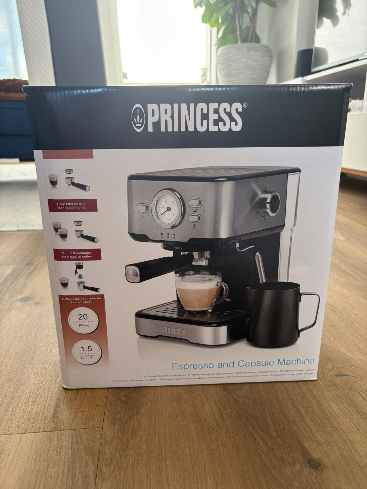 Princess koffiezetapparaat nieuw, Ophalen, Afneembaar waterreservoir, Espresso apparaat, Nieuw