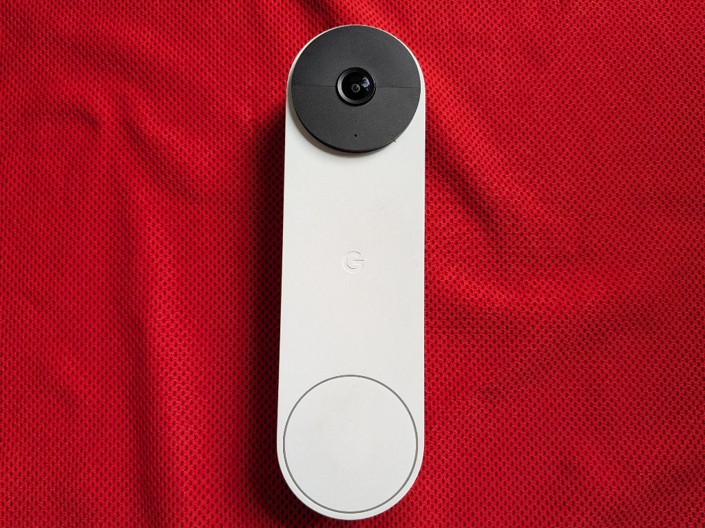 Google Nest Doorbell, model GWX3T, kleur Snow/Wit, Huis en Inrichting, Ophalen of Verzenden, Ingebouwde camera, Gebruikt, Draadloos