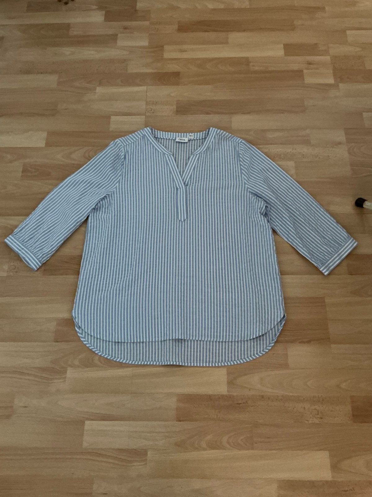   Merk:Cecil Blouse Blauw wit gestreept maat 44, Cecil, Ophalen of Verzenden, Zo goed als nieuw, Blauw