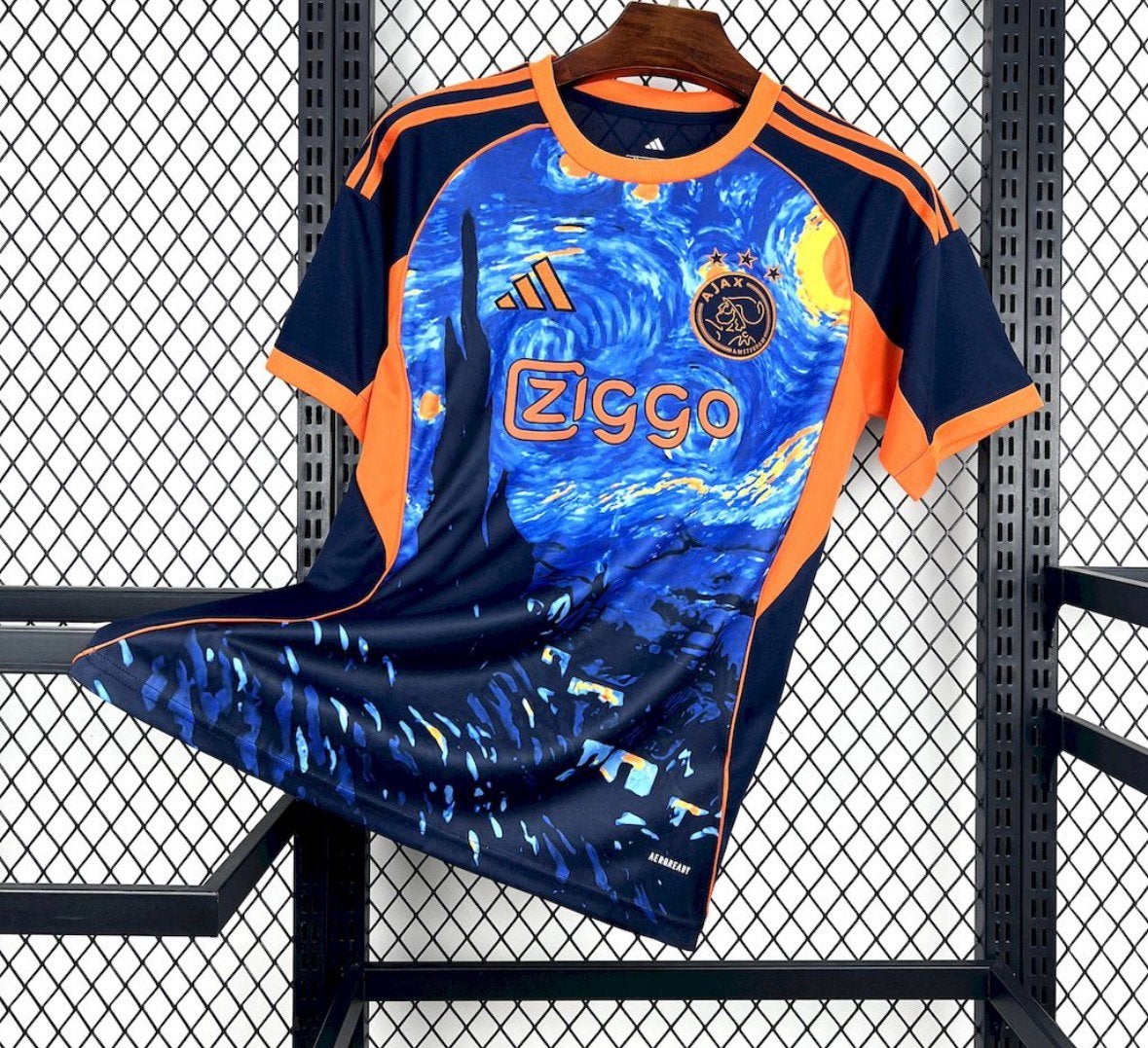 Ajax X Vincent Van Gogh editie(Maat en bedrukking naar keuze, Maat XL, Ophalen of Verzenden, Zo goed als nieuw, Shirt