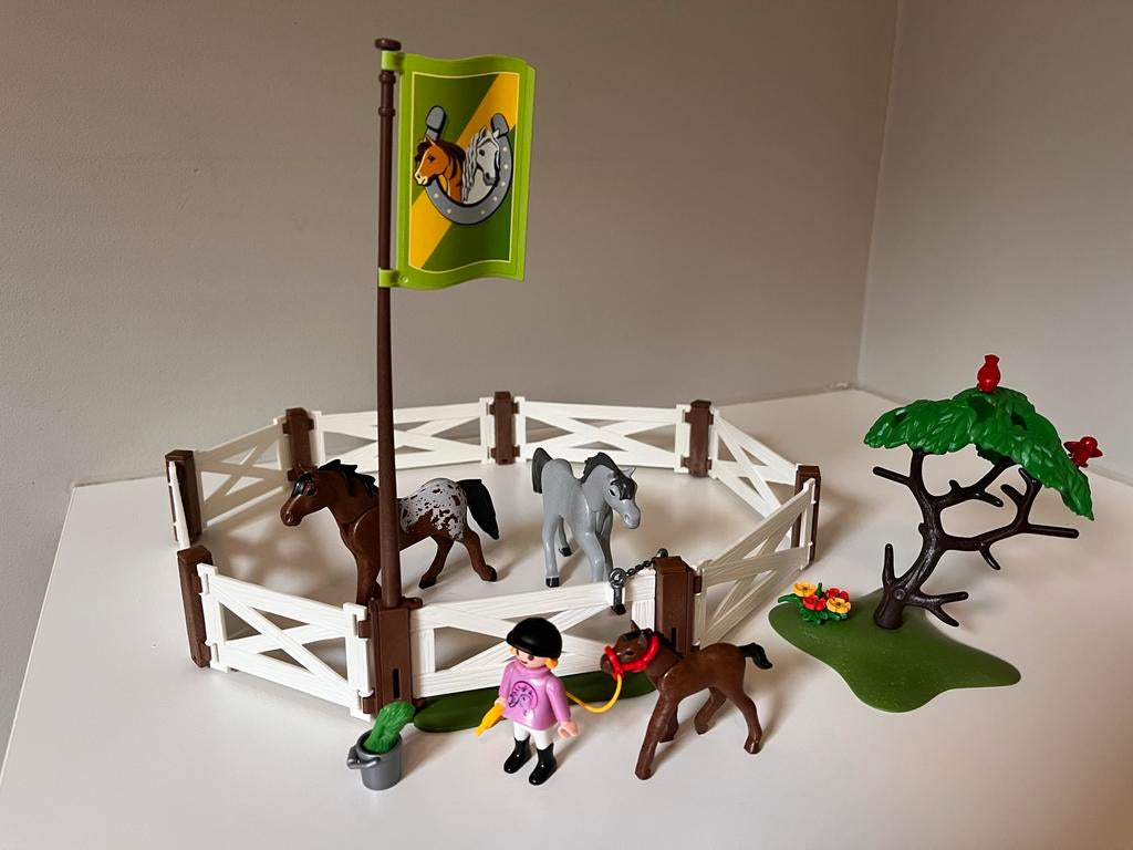 Playmobil Paardenwei 6931 (compleet), Ophalen of Verzenden, Zo goed als nieuw