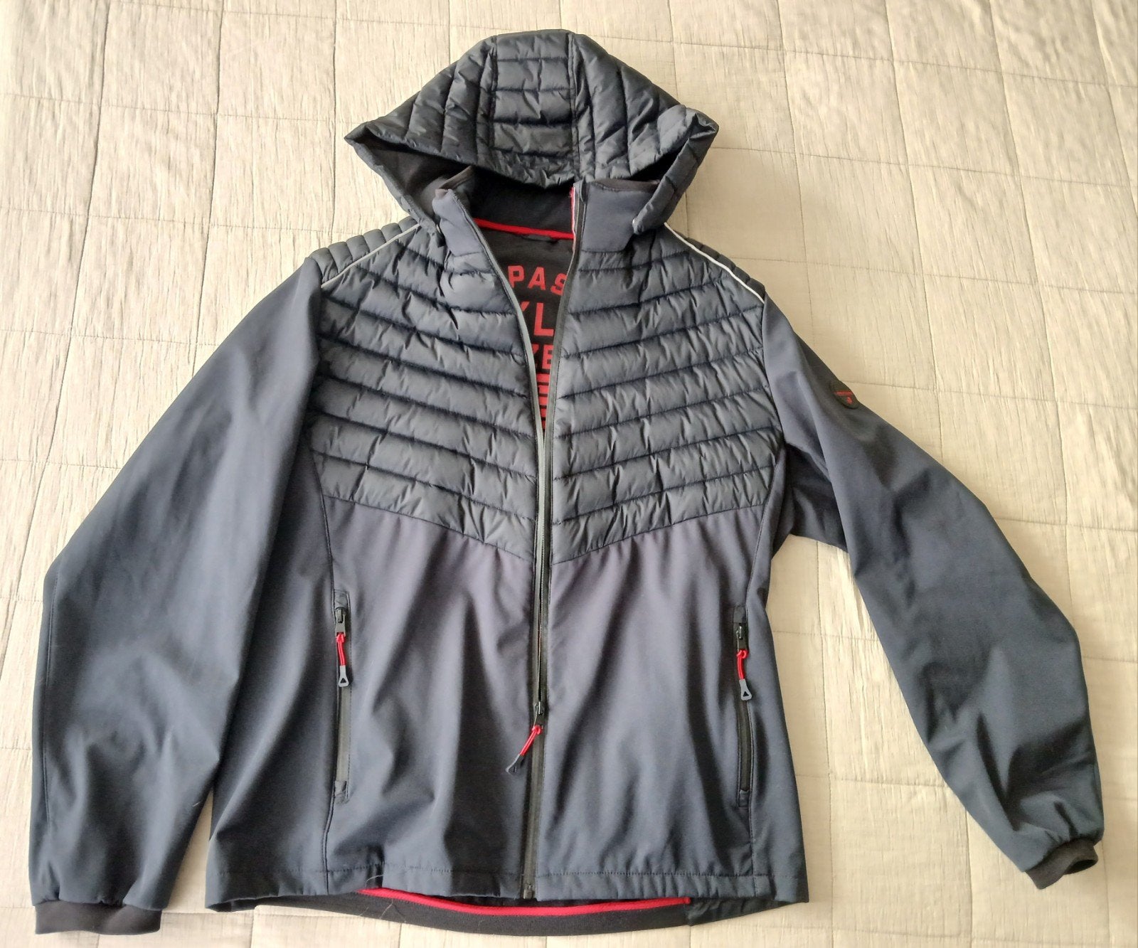 Heren outdoor jas XL als nieuw, Zwart, Maat 56/58 (XL), Ophalen of Verzenden, Zo goed als nieuw
